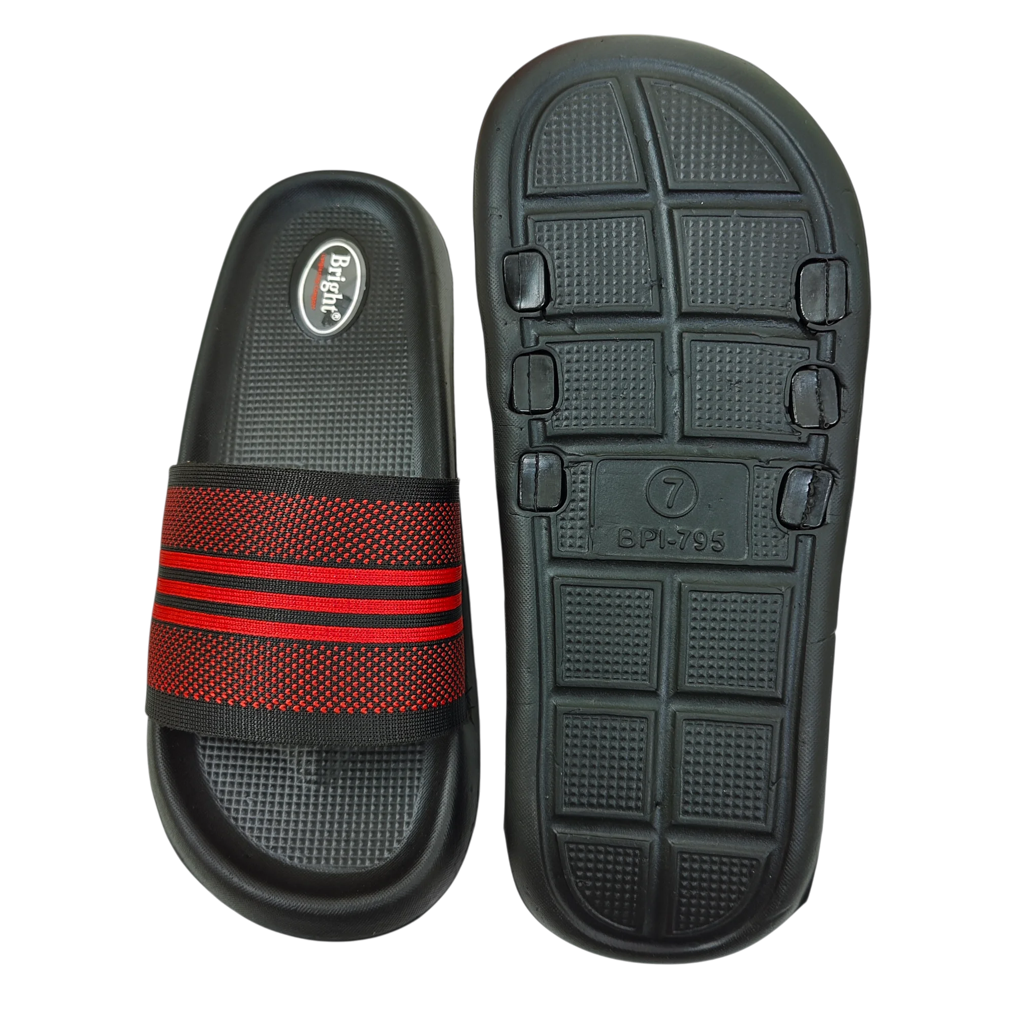 3) Bright EVA (ART-372) Size-5-8, gents Bright Eva Article 372 Red