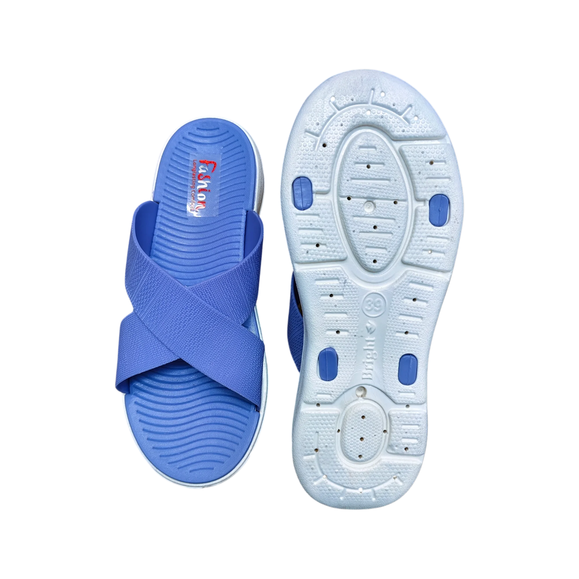 3) Bright PVC LADIES (ART- 937) Size-37-40 Bright PVC Ladies 937 Sky Blue