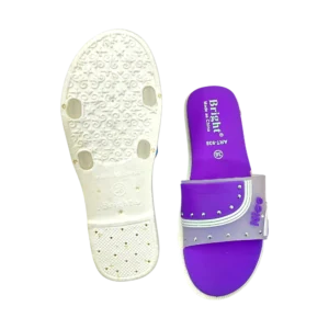 3) Bright PVC Ledis Article 938, Size-37-40 Bright PVC Ladies Article 938 Violet